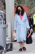 ROSE BYRNE on the Set of Physical in Los Angeles 01/12/2022