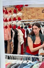 RUMER and SCOUT WILLIS Sell Their Clothes at a Local Flea Market in Silver Lake 01/29/2022