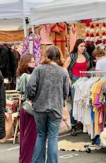 RUMER and SCOUT WILLIS Sell Their Clothes at a Local Flea Market in Silver Lake 01/29/2022