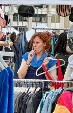 RUMER and SCOUT WILLIS Sell Their Clothes at a Local Flea Market in Silver Lake 01/29/2022