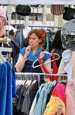 RUMER and SCOUT WILLIS Sell Their Clothes at a Local Flea Market in Silver Lake 01/29/2022