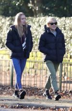 SALLY DYNEVOR Out with Her Daughter HARRIER in Hale Trafford 01/18/2022