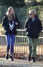 SALLY DYNEVOR Out with Her Daughter HARRIER in Hale Trafford 01/18/2022