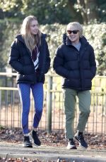 SALLY DYNEVOR Out with Her Daughter HARRIER in Hale Trafford 01/18/2022