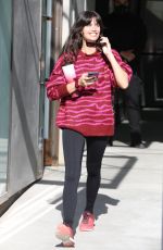 SARA SAMPAIO Leaves a Gym in West Hollywood 01/14/2022