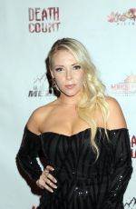 SARAH FRENCH at Death Count Premiere at Galaxy Theatres in Las Vegas 01/07/2022
