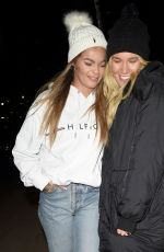 SARAH HUTCHINSON and CHARLOTTE TAUNDRY Leaves Dakota Grill in Manchester 01/05/2022