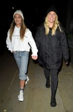 SARAH HUTCHINSON and CHARLOTTE TAUNDRY Leaves Dakota Grill in Manchester 01/05/2022