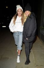 SARAH HUTCHINSON and CHARLOTTE TAUNDRY Leaves Dakota Grill in Manchester 01/05/2022