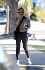 SARAH MICHELLE GELLAR Out for Iced Coffee After Workout in Brentwood 01/11/2022