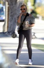 SARAH MICHELLE GELLAR Out for Iced Coffee After Workout in Brentwood 01/11/2022