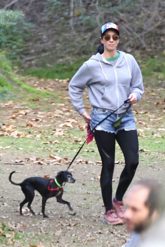 SARAH SILVERMAN Out with her Dog at a Park in Los Feliz 01/11/2022