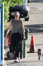 SARAH SILVERMAN Out with Her Dog in Los Angeles 01/21/2022