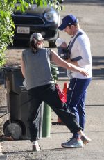 SARAH SILVERMAN Out with Her Dog in Los Angeles 01/21/2022