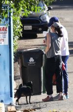 SARAH SILVERMAN Out with Her Dog in Los Angeles 01/21/2022