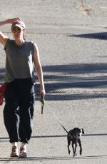 SARAH SILVERMAN Out with Her Dog in Los Angeles 01/21/2022