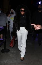 SAWEETIE Arrives at Lakers vs Hawks Game in Los Angeles 01/07/2022
