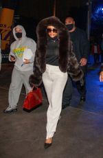 SAWEETIE Arrives at Lakers vs Hawks Game in Los Angeles 01/07/2022