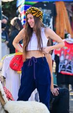 SCOUT and RUMER WILLIS Set up a Stand at Silverlake Flea Market 01/30/2022