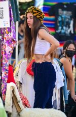SCOUT and RUMER WILLIS Set up a Stand at Silverlake Flea Market 01/30/2022