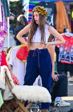 SCOUT and RUMER WILLIS Set up a Stand at Silverlake Flea Market 01/30/2022