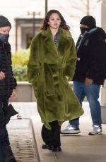 SELENA GOMEZ on the Set of Only Murders in the Building, Season 2 in New York 01/24/2022