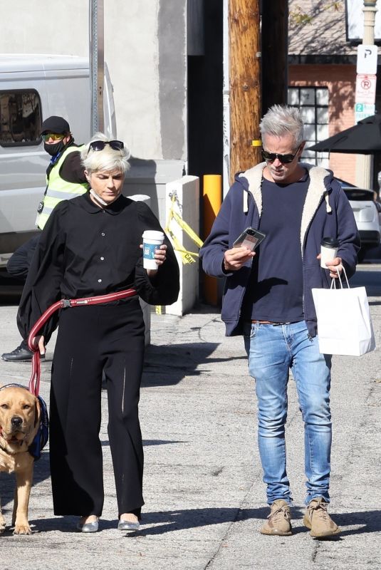SELMA BLAIR and Ron Carlson Out for Coffee in Studio City 12/31/2021