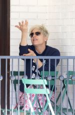 SELMA BLAIR Out for Coffee in Los Angeles 01/11/2022
