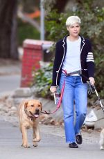 SELMA BLAIR Out with Her Dogs in Los Angeles 01/02/2022