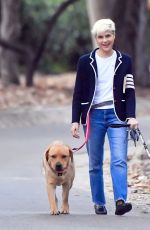 SELMA BLAIR Out with Her Dogs in Los Angeles 01/02/2022
