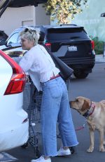 SELMA BLAIR Out with Her Service Dog for Starbucks Coffee in Los Angeles 01/20/2022