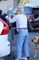 SELMA BLAIR Out with Her Service Dog for Starbucks Coffee in Los Angeles 01/20/2022