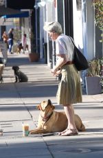 SELMA BLAIR Out with Her Service Dog in Los Angeles 01/24/2022