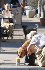 SELMA BLAIR Out with Her Service Dog in Los Angeles 01/24/2022