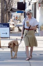 SELMA BLAIR Out with Her Service Dog in Los Angeles 01/24/2022