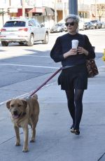 SELMA BLAIR Out with Her Service Dog in Studio City 01/21/2022