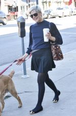 SELMA BLAIR Out with Her Service Dog in Studio City 01/21/2022