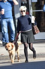 SELMA BLAIR Out with Her Service Dog in Studio City 01/21/2022