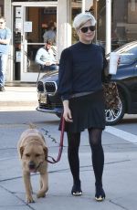 SELMA BLAIR Out with Her Service Dog in Studio City 01/21/2022