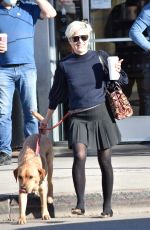 SELMA BLAIR Out with Her Service Dog in Studio City 01/21/2022