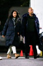 SHAY MITCHELL and Kendrick Sampson on the Set of Something from Tiffany