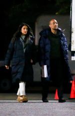 SHAY MITCHELL and Kendrick Sampson on the Set of Something from Tiffany