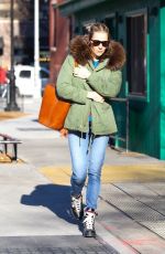 SIENNA MILLER Out and About in New York 01/26/2022