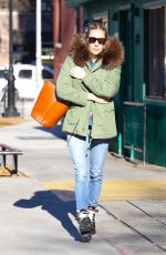 SIENNA MILLER Out and About in New York 01/26/2022
