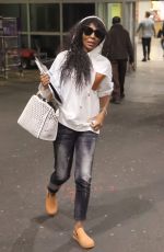 SINITTA Arrives at Airport in London 01/17/2022