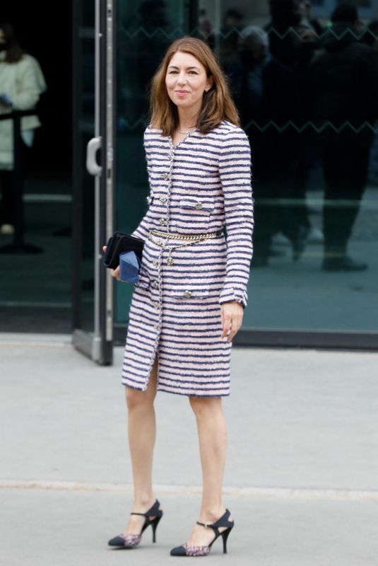 SOFIA COPPOLA Arrives at 2022 Chanel Haute-Couture Show at Paris Fashion Week 01/25/2022