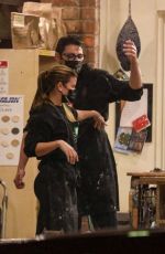 SOFIA RICHIE and Elliot Grainge at Bitter Root Pottery in Los Angeles 01/07/2022