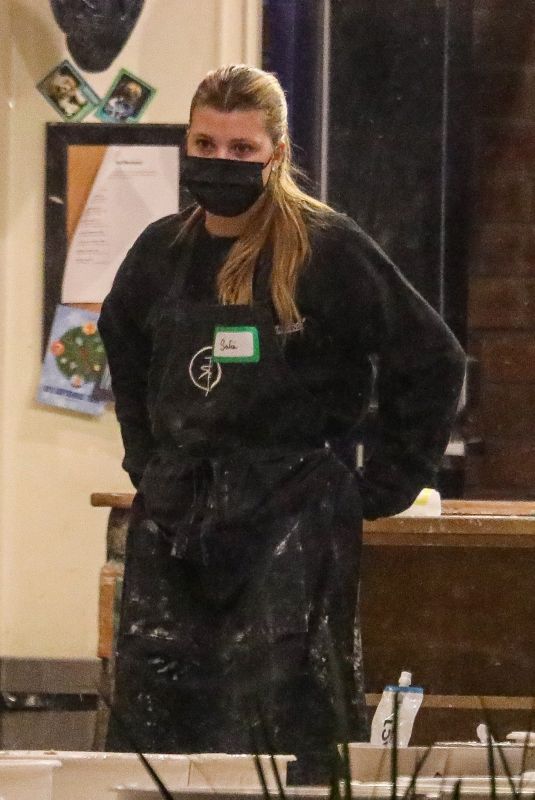 SOFIA RICHIE and Elliot Grainge at Bitter Root Pottery in Los Angeles 01/07/2022