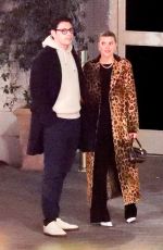 SOFIA RICHIE and Elliot Grainge Out for Dinner at Sunset Towers Hotel in Los Angeles 01/29/2022