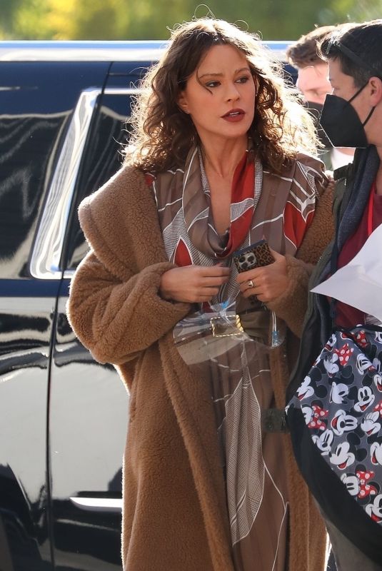 SOFIA VERGARA on the Set of Griselda Blanco in Los Angeles 01/27/2022